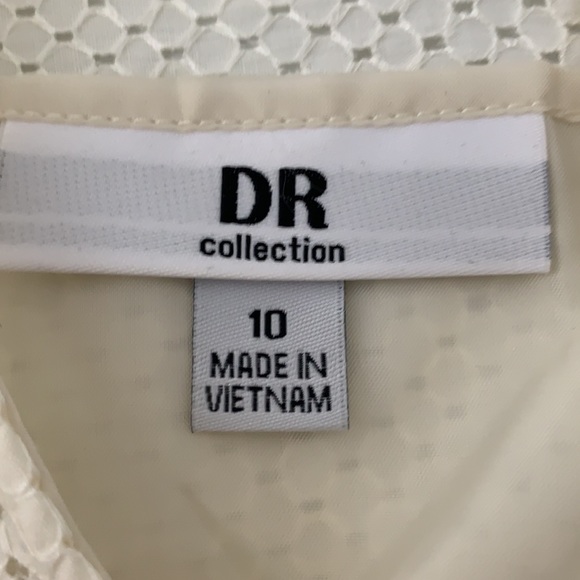 DR Collection cream colored lace sleeveless dress - Picture 8 of 9